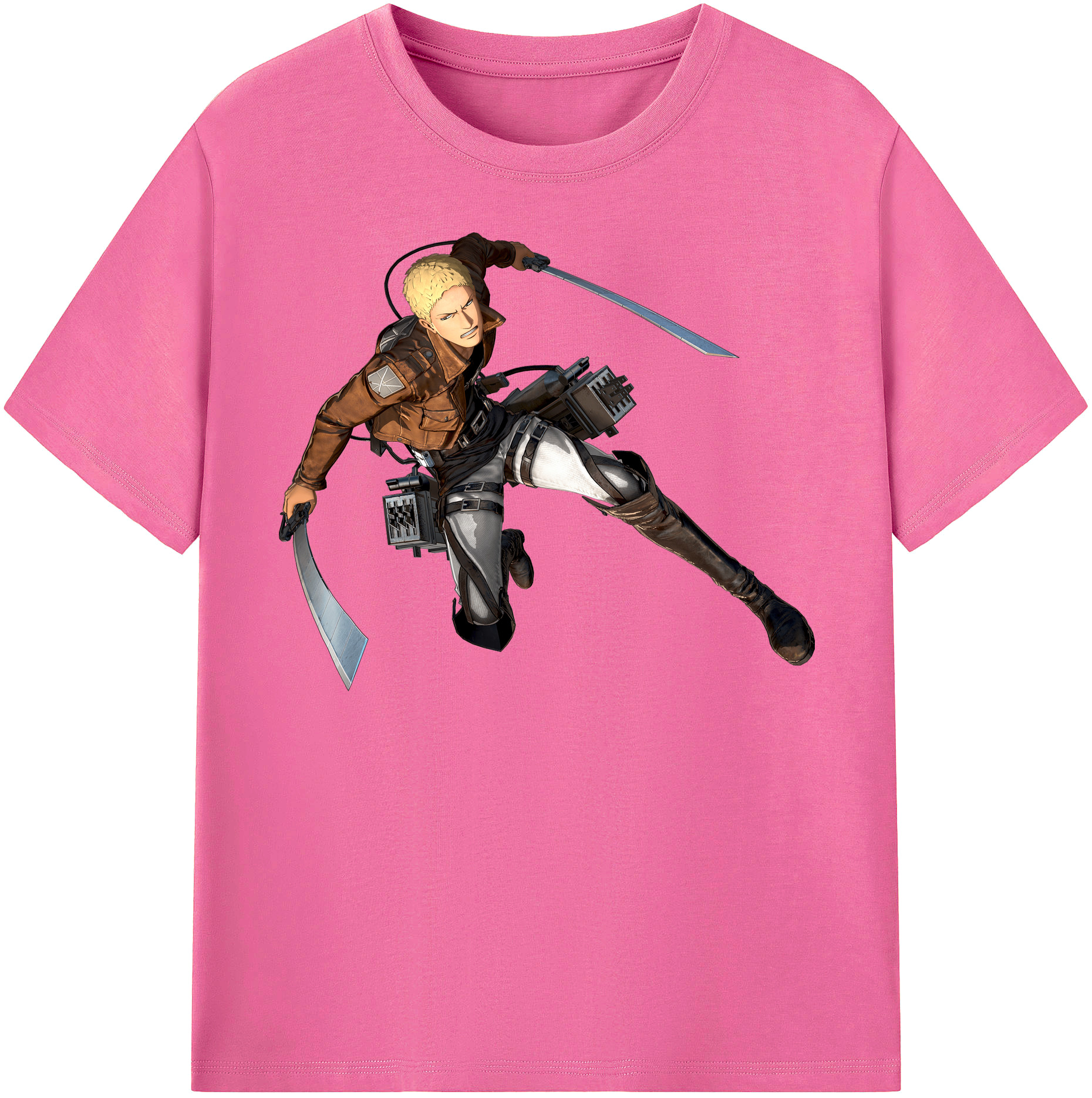 （画像用） 進撃の巨人 ライナー・ブラウン Attack on Titan Reiner Braun レディースカジュアルプリントTシャツ（綿100％）